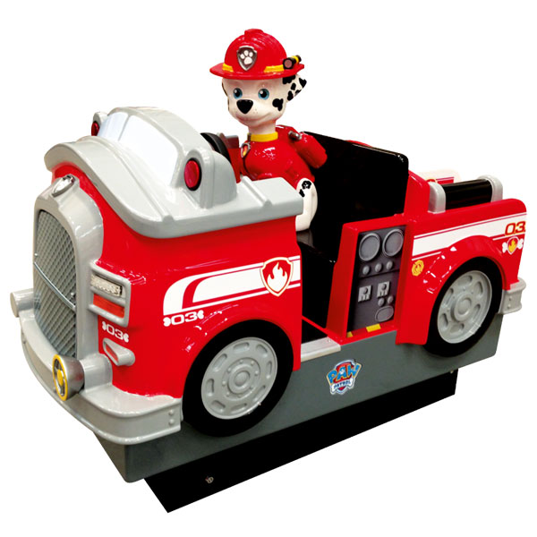 paw patrol riding fire truck